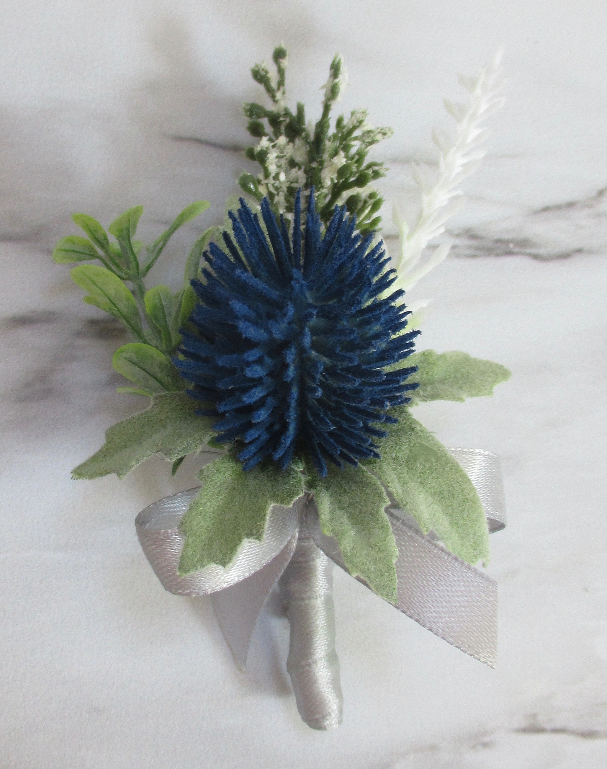 Childs Thistle & heather Buttonhole , scottish buttonholes